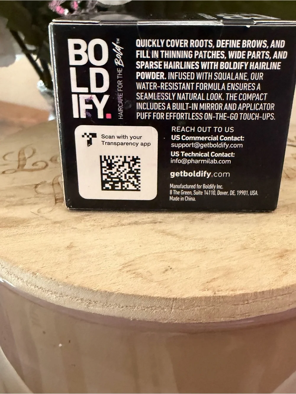 Boldify Hairline Powder Fills in Sparse Areas of Hair, Light Brown NIB exp. 5/28